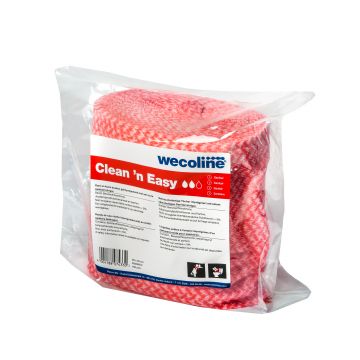 Clean &apos;n Easy Sanitair rood 3x150 vel 36x30cm navulverpakking geimpregneerd