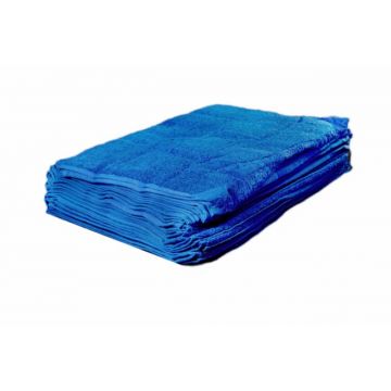 Handdoek badstof 12 stuks blauw 50x100cm