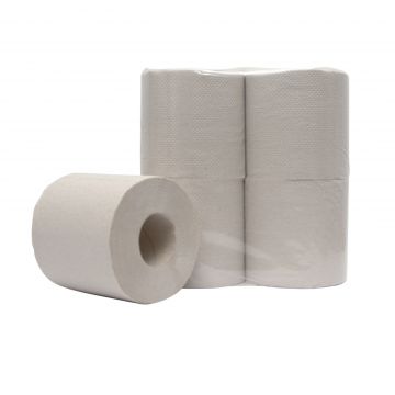 EcoWipe toiletpapier 1 laags 48x400vel naturel wit