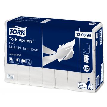 Tork Xpress Soft multifold handdoek 2-laags 34 x 21,2 cm 21 x 136 stuks