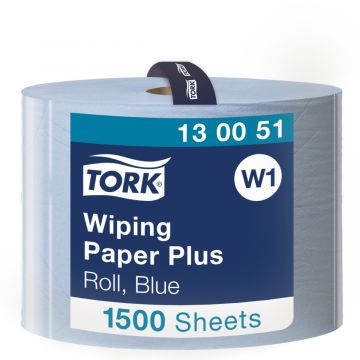 Tork Wiping Plus poetsrol blue 1500v(48) W1