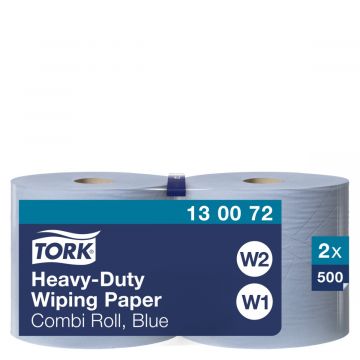 Tork Heavy-Duty Combi Roll blauw 2x170m 2 laags W1/W2 (48)