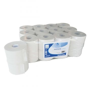 Ecowipe compact toiletpapier 24x100m Recycled Hoogwit 2 laags