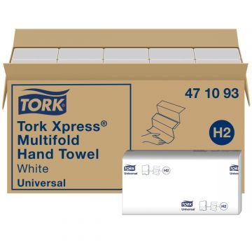 Tork Xpress multifold handdoek 20x250st. wit, 2 laags