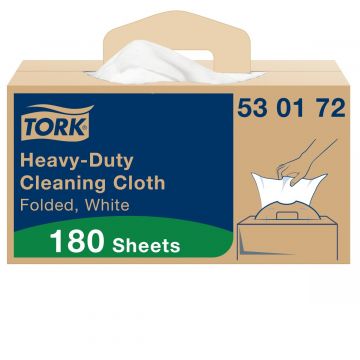 Tork poetsdoek heavy duty W7 wit1 80st