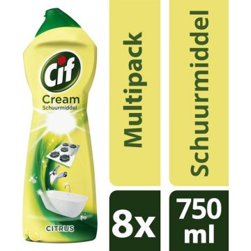 CIF Cream schuurmiddel citroen 8 x 750 ml