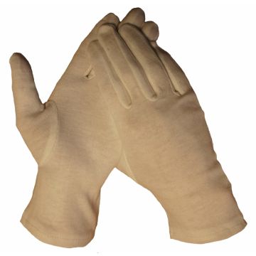 Handschoen katoen wit -Maat 10/XL