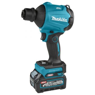 Makita Max Blaas/zuigmachine 40 V 2,0 ah accu 1st, lader, incl tas