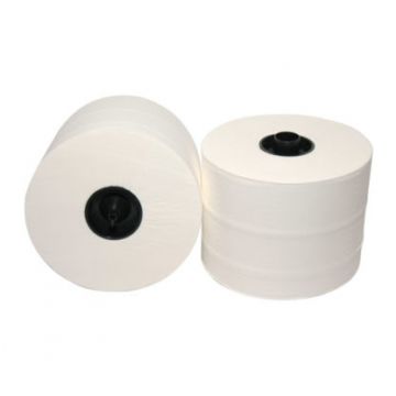 EcoWipe toiletpapier + dop 3 lgs 36x65m. 36 rol a 65mtr cellulose