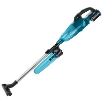 Makita Steelstofzuiger blauw 40v cycloon, 2.0 ah accu 2st, lader zuigmond