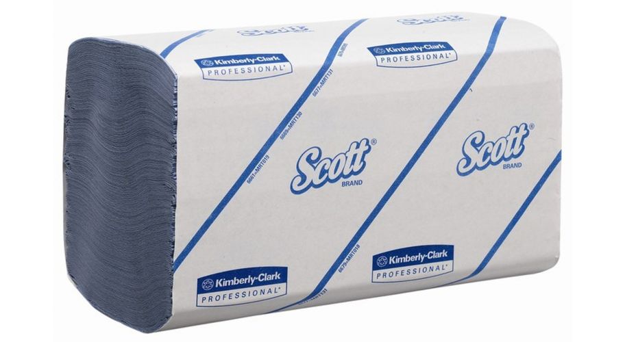 Scott handdoek blauw 1-lgs 15x240 vel Doos 3600 vel, Control, 31.5x20 cm