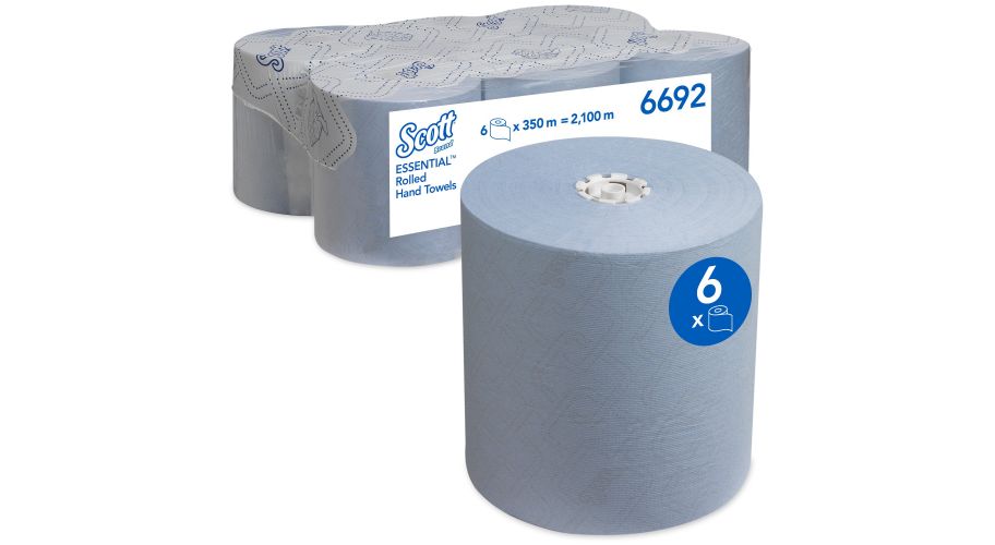 Scott Max Handdoekrol blauw 6x350m. airflex