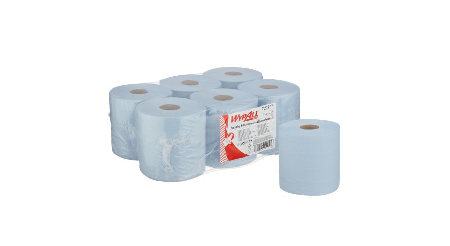 Wypall L20 Essential Poetsrol 6x400vel Blauw, 2- laags