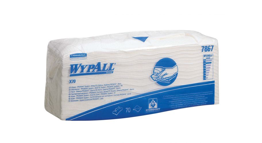 Wypall X70 poetsdoeken wit 6x70 vel (30)