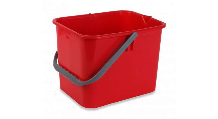 Emmer Euromop 9 liter rood